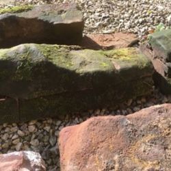 Some coping stones were considered too decayed and incomplete to be able to provide long term protection for the wall. New stones were a sensible option.